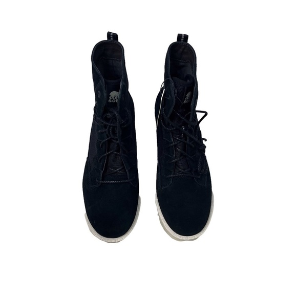 Sorel Caribou OTM Bootie Black Size 7.5 Lace Up Waterproof Suede - Picture 4 of 9